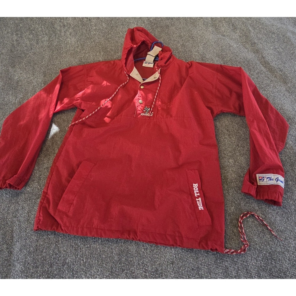 The Game Alabama Crimson Tide‎ Hoodie Windbreaker Adult Size Medium Red